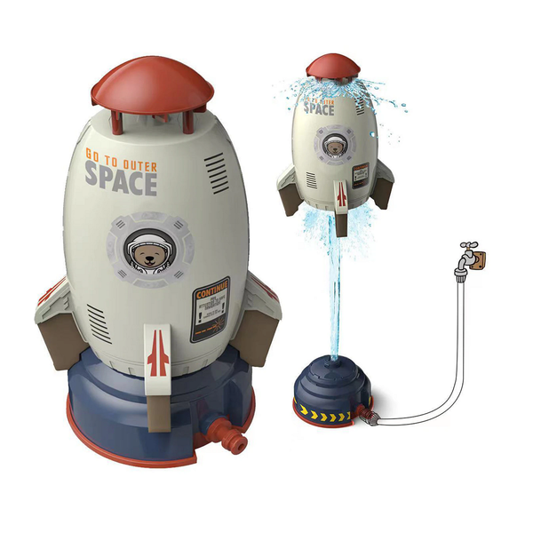 Splash Blast Rocket Launcher: Outdoor Water Pressure Toy for Kids