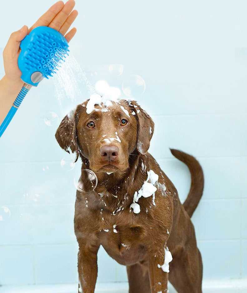 PalmPooch Dog Wash Water Sprayer Scrubber Glove