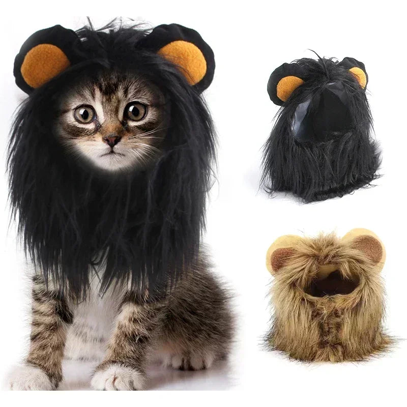 Cute Lion Mane Luxury Cat Costume Wig