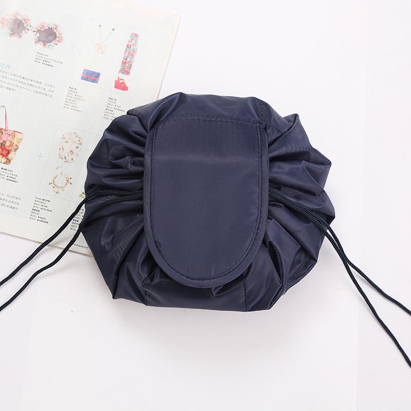 Chic Drawstring Cosmetic Bag: Travel-Ready Makeup Organizer with Waterproof Efficiency