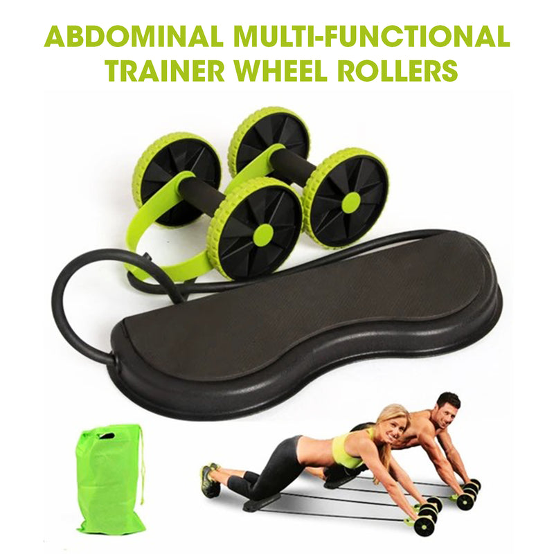 LifeShop Roll N Flex Ab Roller Abdominal Muscle Trainer And Flex Workout :  : Sports & Outdoors