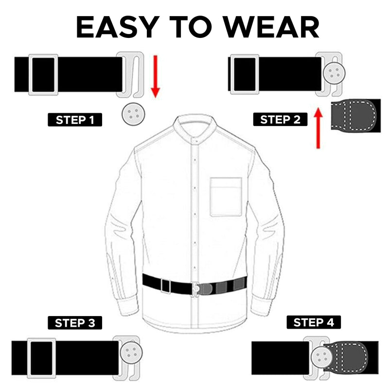 Adjustable & Elastic Shirt Holder Belt