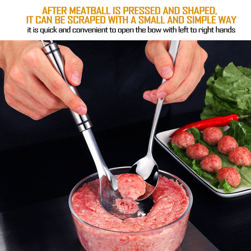 Non-Stick Stainless steel meatball maker spoon