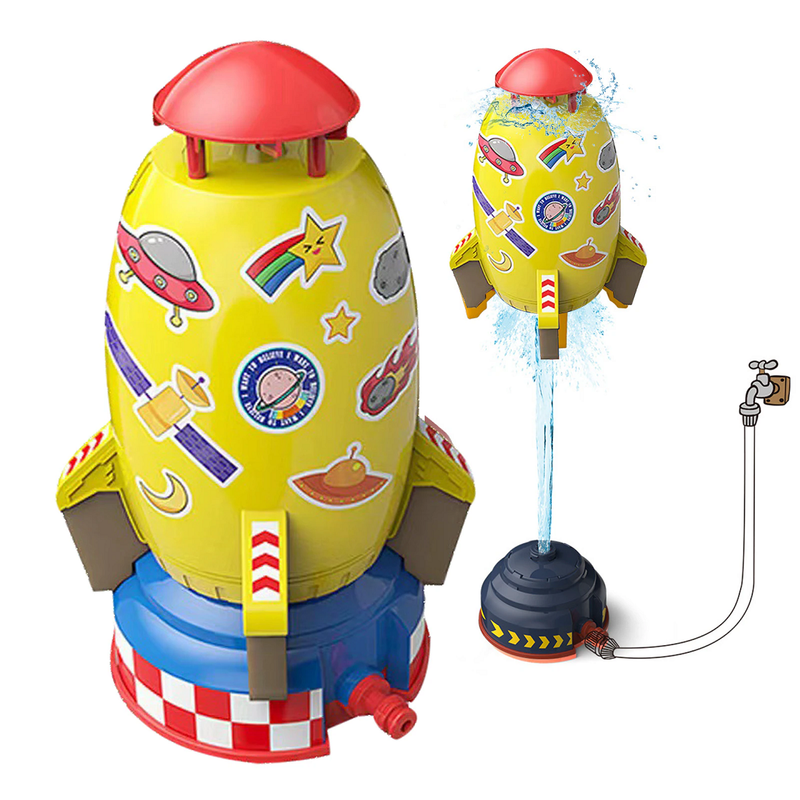 Splash Blast Rocket Launcher: Outdoor Water Pressure Toy for Kids