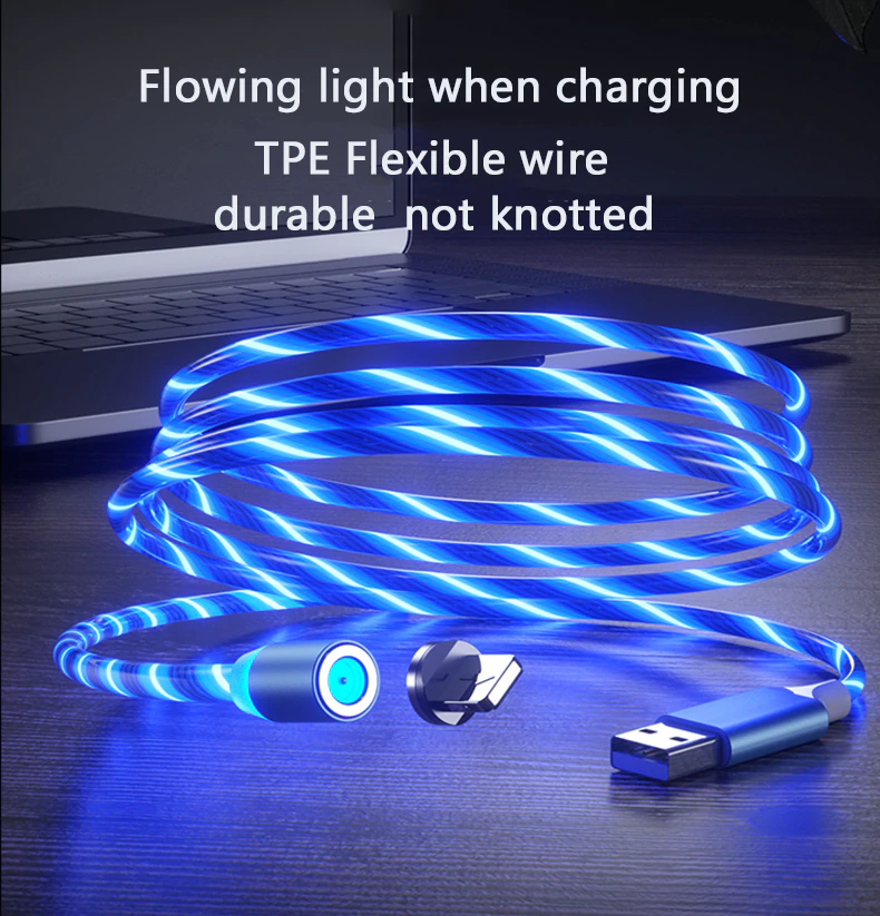 Magnetic LED charging Cable for iPhone/Android