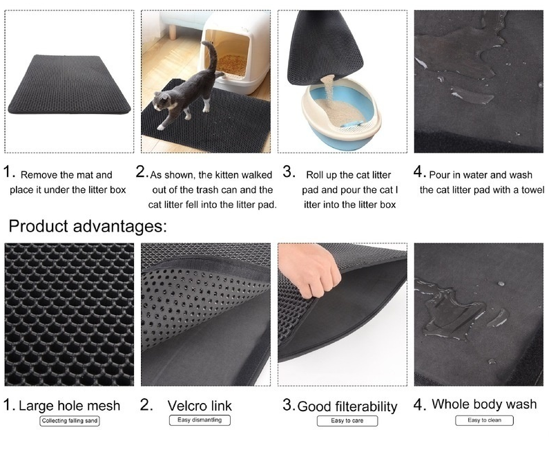 GOATYGOATY® Waterproof Double Layer Litter Cat Mat