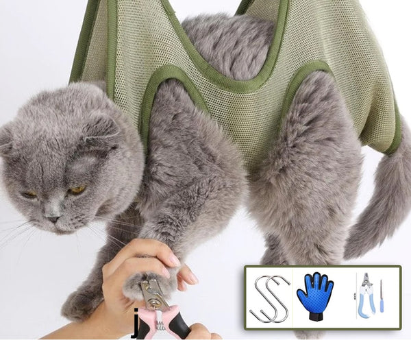Pet Grooming and Nail Cutting Bag - Safe and Stress-Free Solution
