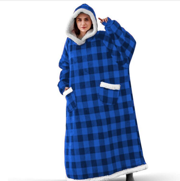 GOATYGOATY® Super Long Flannel Blanket with sleeves, winter hoodies sweatshirt