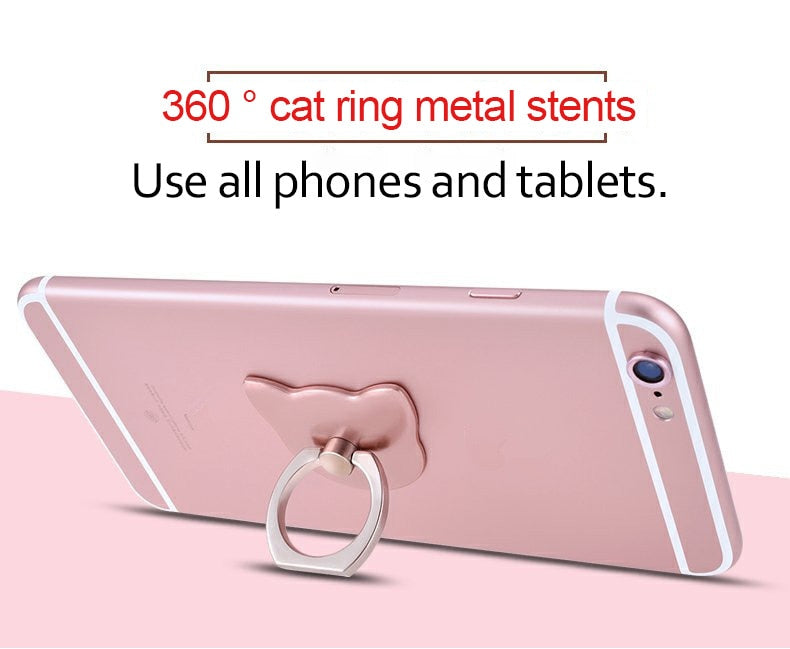 Finger Ring Mobile Phone Round  Holder