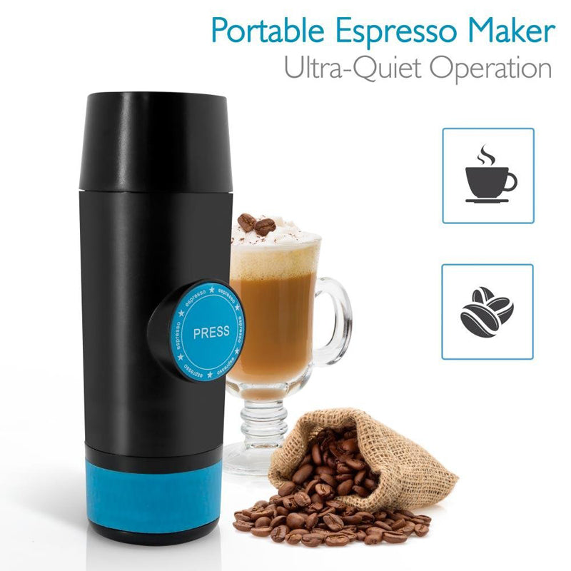 Mini Coffee Maker,Portable Espresso Machine, 2 in1 Compatible Capsules and  Ground Coffee Espresso Machine, Express Maker for Coffee Lover Travel