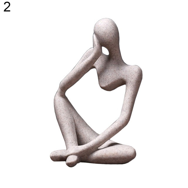 Creative Abstract The Thinker Resin Statue Sculpture