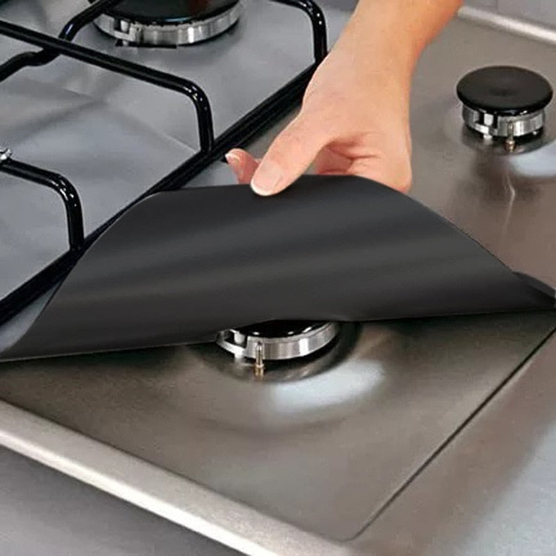 1/4PC Gas Stove Protector Mat Cooker Cover