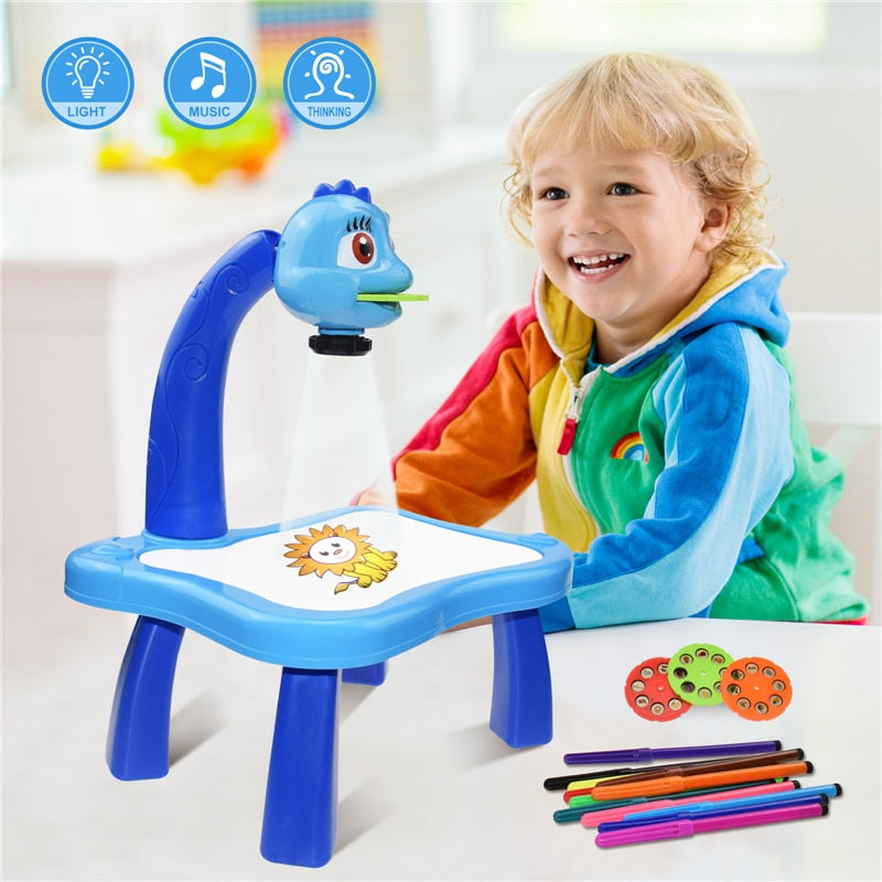 Net) Kids Educational Animal Projector Drawing Table