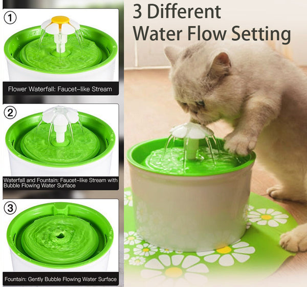 CAT DRINKING WATER FOUNTAIN DISPENSER WITH FILTERS